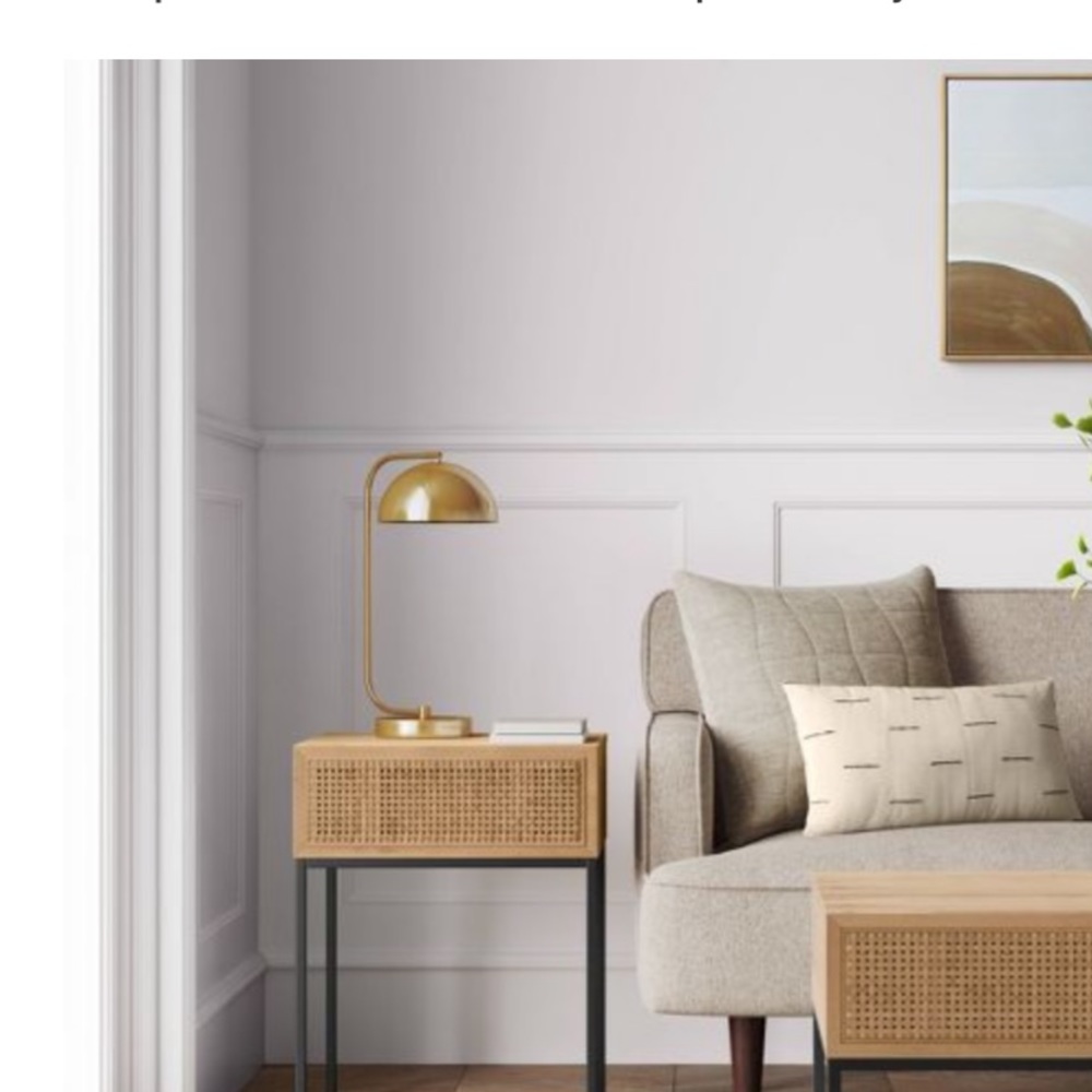 Woven end table with drawer (2)